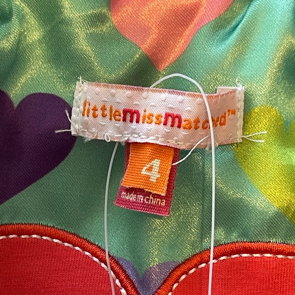 🆕 LITTLE MISS MATCHED Purple Multicolor Button Pea Coat ~ 4 - Picture 10 of 10